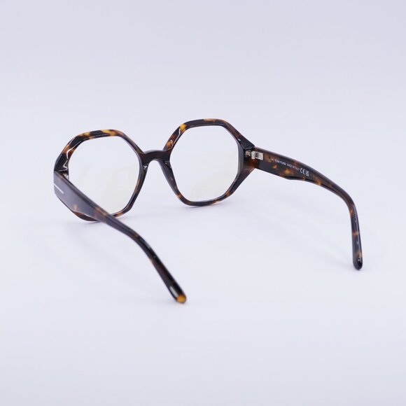 Tom Ford FT5967-B 052 Eyeglasses Havana 53mm Geometric Frame - Picture 7 of 9